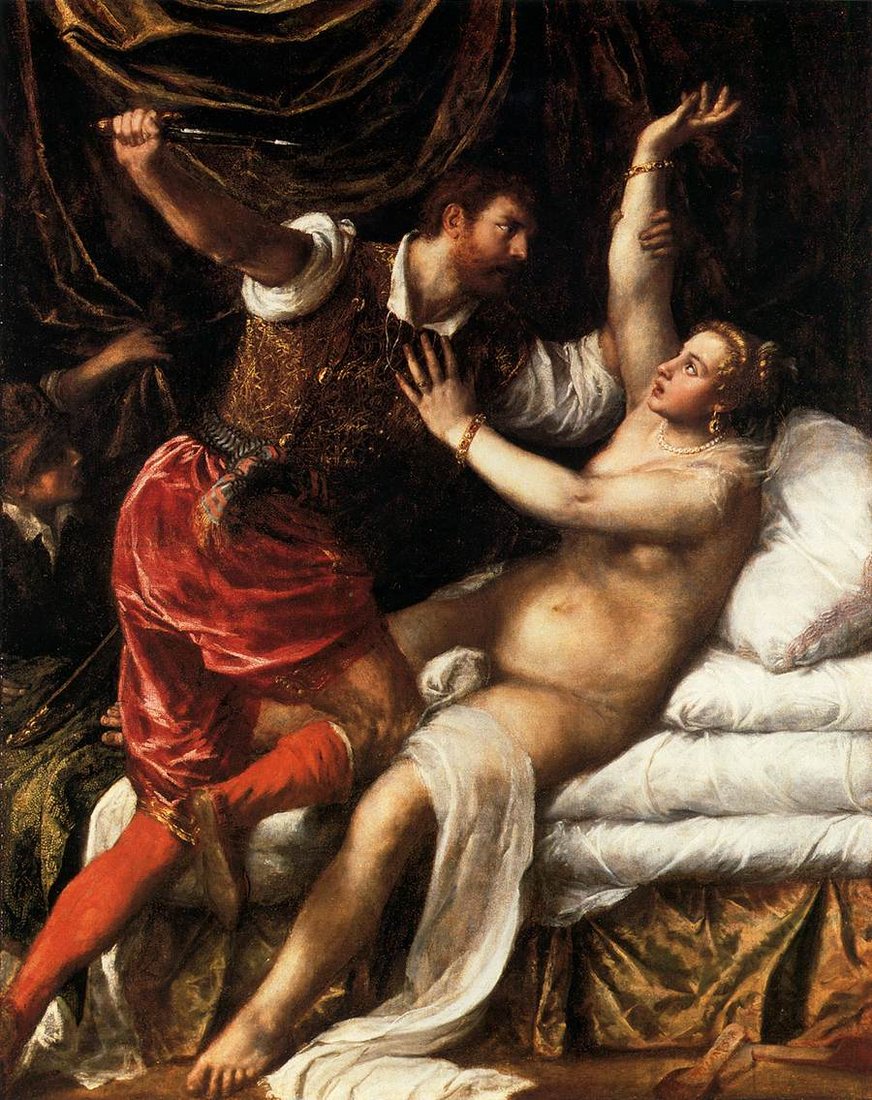 Tarquin et Lucrèce, peinture de Titien, au Fitzwilliam Museum